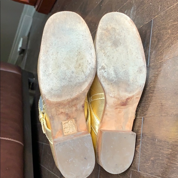 Marc by Marc Jacobs Gold leather Moto Boots - Picture 3 of 7